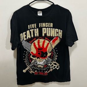 Five finger death punch tour t-shirt in Large